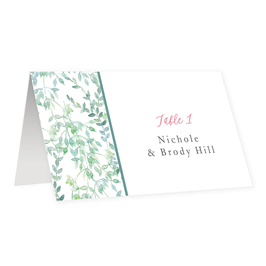 Greenery Printed Place Cards