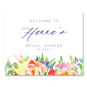 Floral Bridal Shower Wall Decor