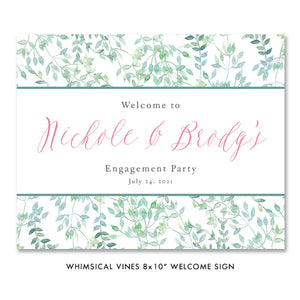 Whimsical Vines Engagement Party Invitation Coll. 16