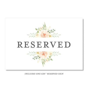 Floral + Greenery Table Numbers | Coll. 2