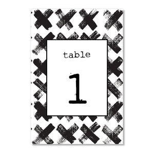 Black & White Table Numbers