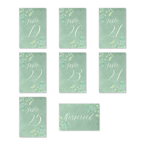 Whimsical Vines Table Numbers | Coll. 16