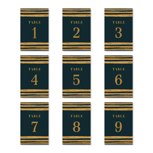Modern Table Number Cards