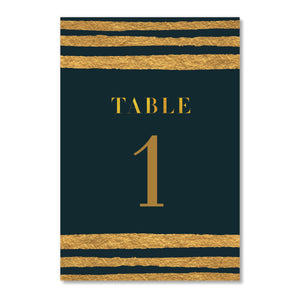 Black & Gold Table Numbers