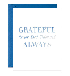 Grateful For You Dad Card | Blue
