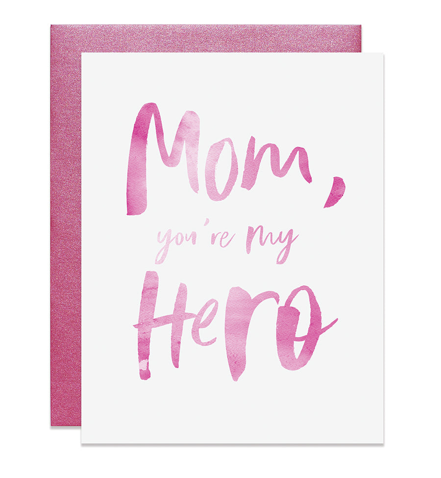 Mom, You're My Hero Card