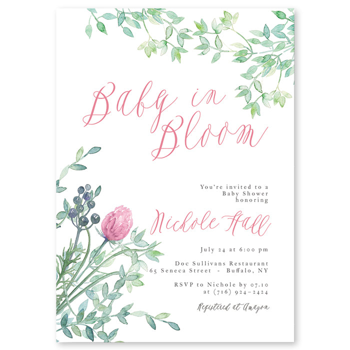 Printed Baby Shower Invitations