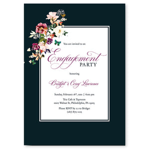 Romantic Floral Engagement Party Invitation Coll. 6