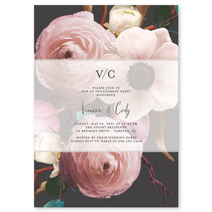 Floral Engagement Party Invitation