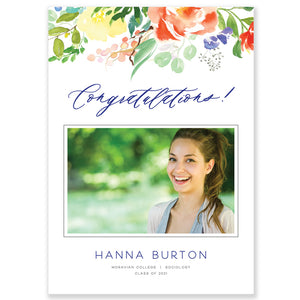 Floral Graduation Announcement