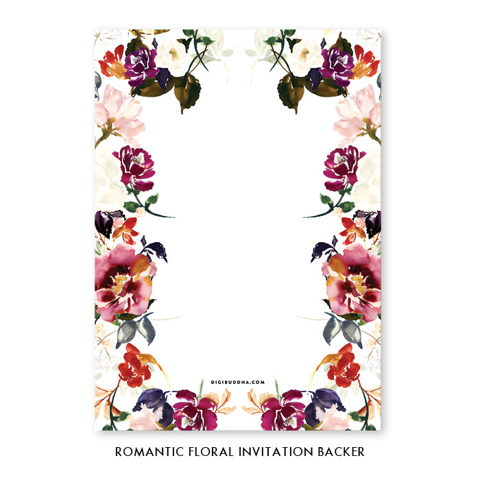 Romantic Floral Save The Date Invitation Coll. 6