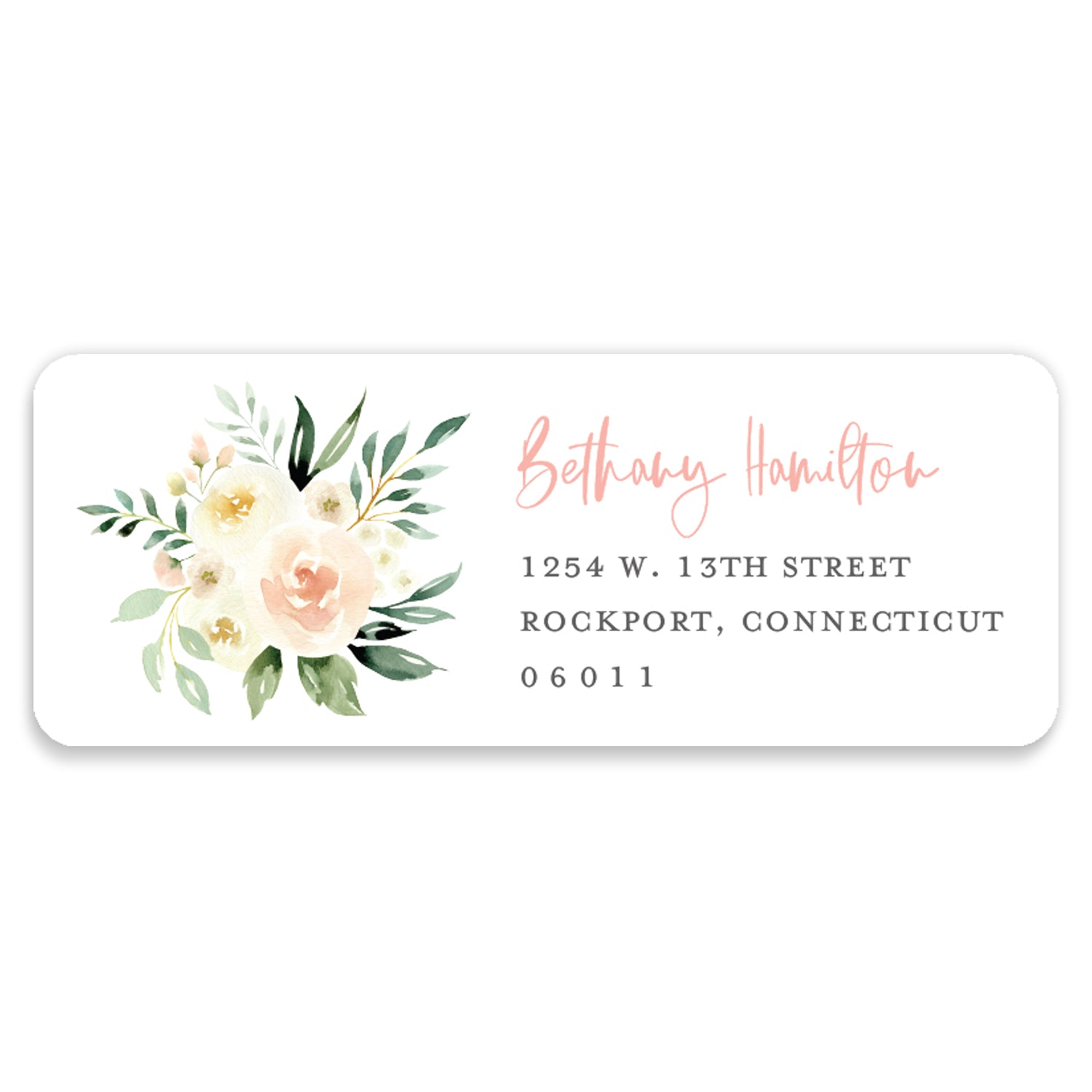 Floral + Greenery Address Labels | Coll. 2 – Digibuddha