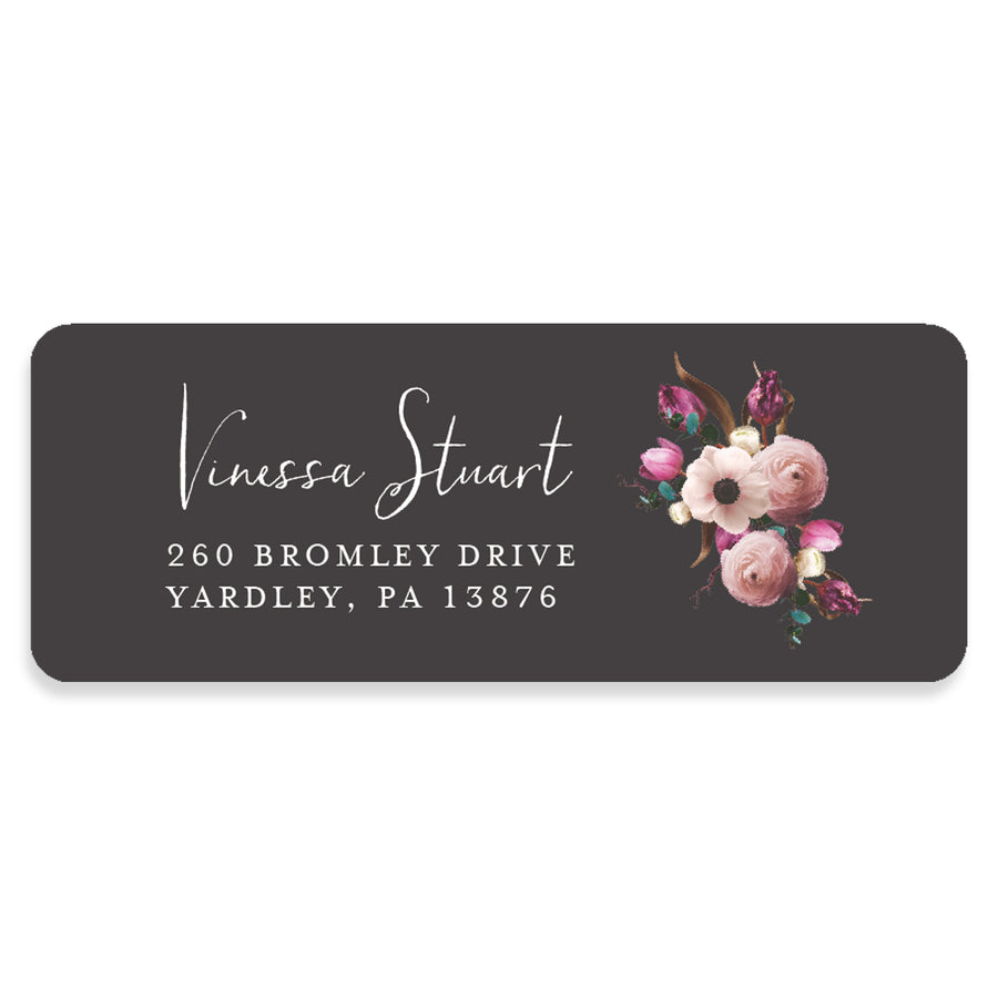 Floral Address Labels Personalized