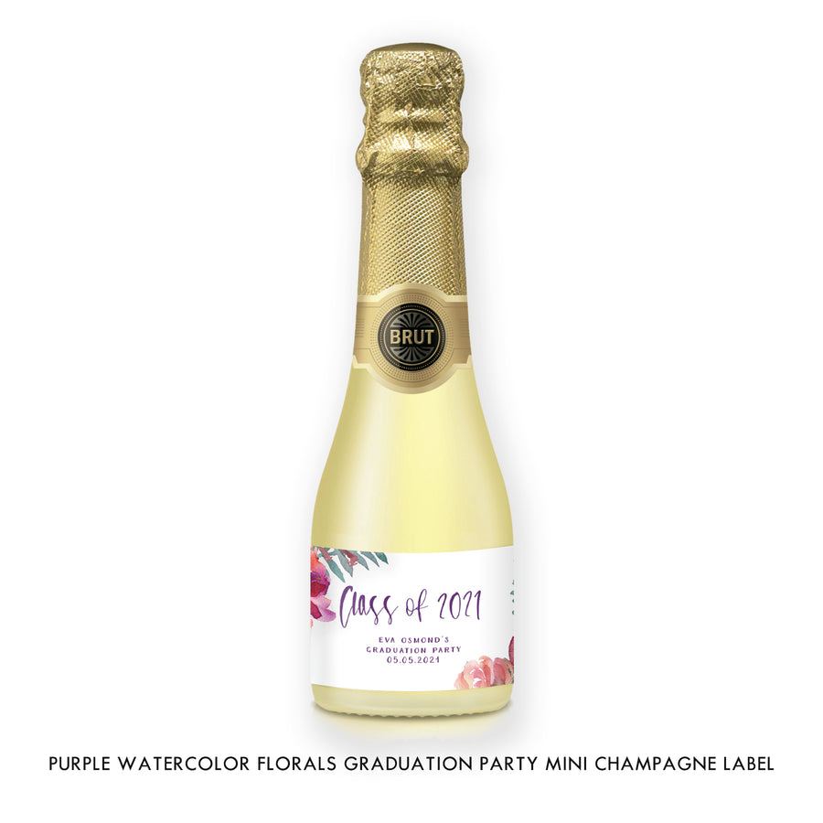 Graduation Party Mini Champagne Labels