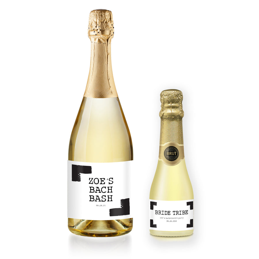 Mini Champagne Labels Bachelorette