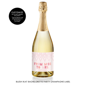 Bachelorette Champagne Label