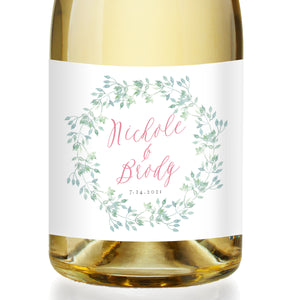Engagement Couples Champagne Label