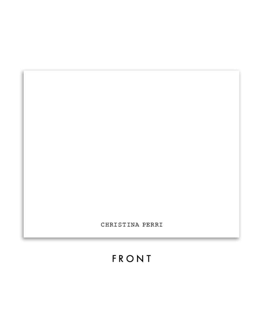 Edgy Black & White Personalized Stationery Coll. 7