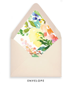 Bright Watercolor Floral Personalized Stationery Coll. 9
