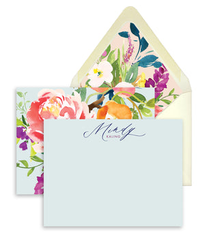 Spring Floral Personalized Stationery