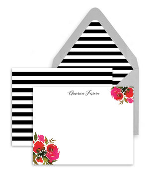 Red Roses Personalized Stationery