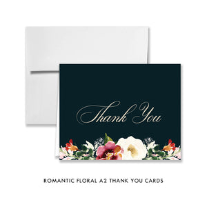 Romantic Floral Thank You Card Coll. 6