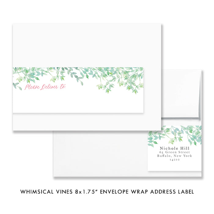 Whimsical Vines Save the Date Invitation Coll. 16