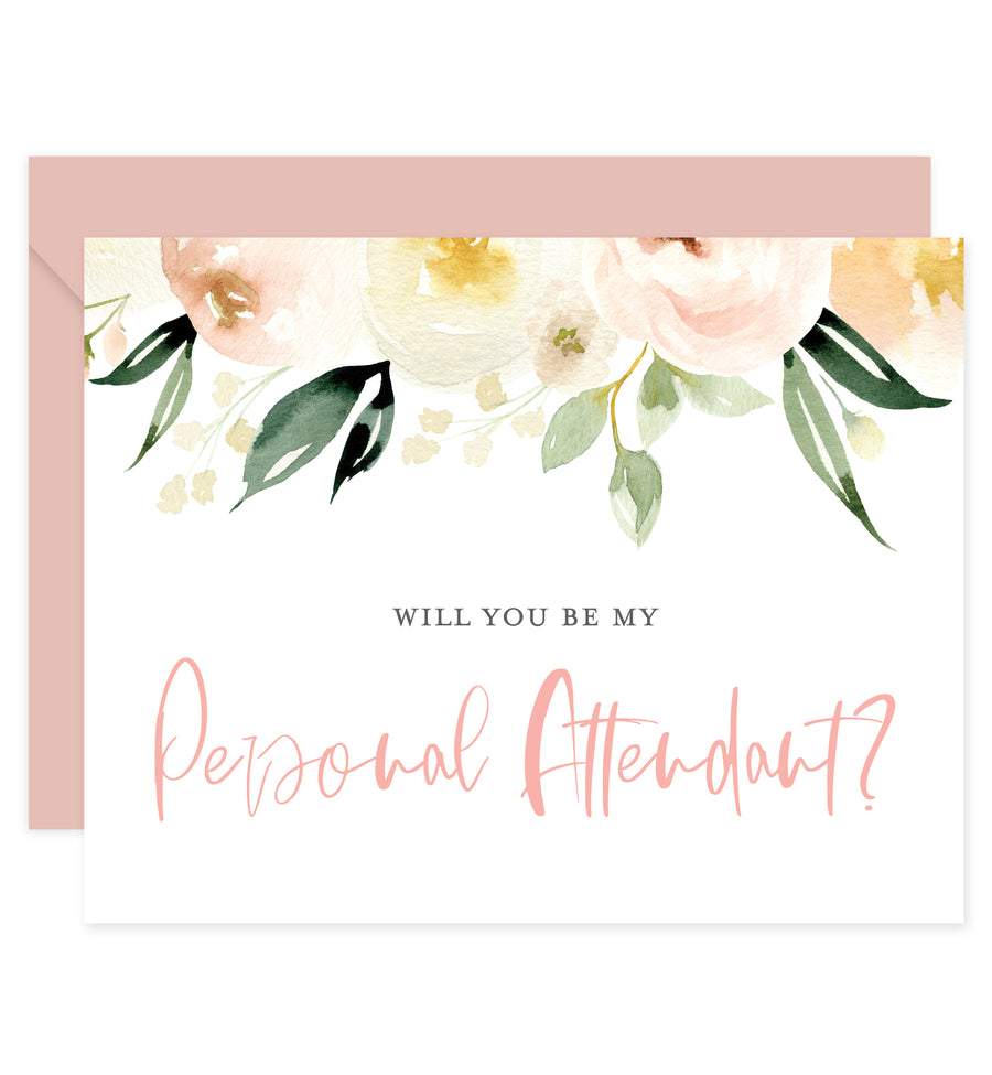 Floral + Greenery Will You Be My Bridesmaid? Card | Coll. 2