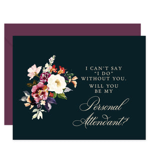 Romantic Floral Will You Be My Bridesmaid? Card | Coll. 6