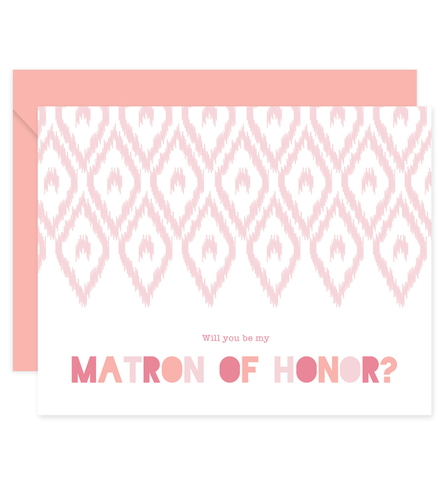 Matron of Honor Proposal Card