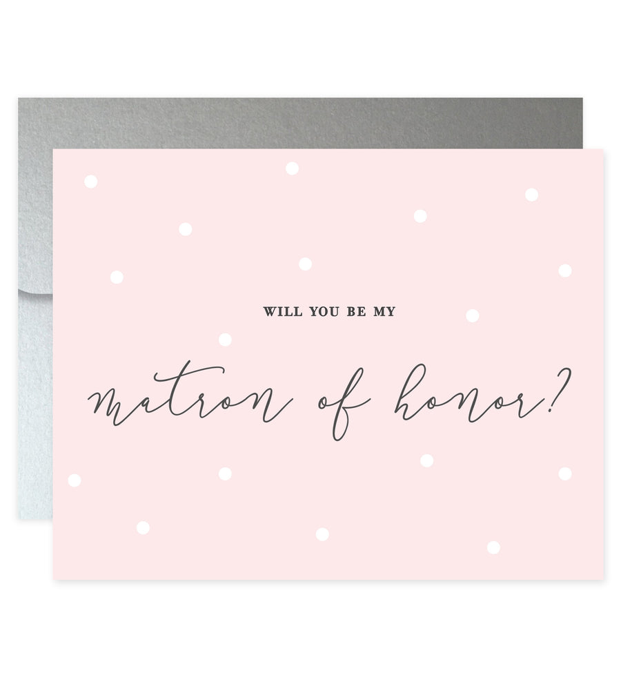 Will You Be My Bridesmaid? Blush Pink Card | Ellie