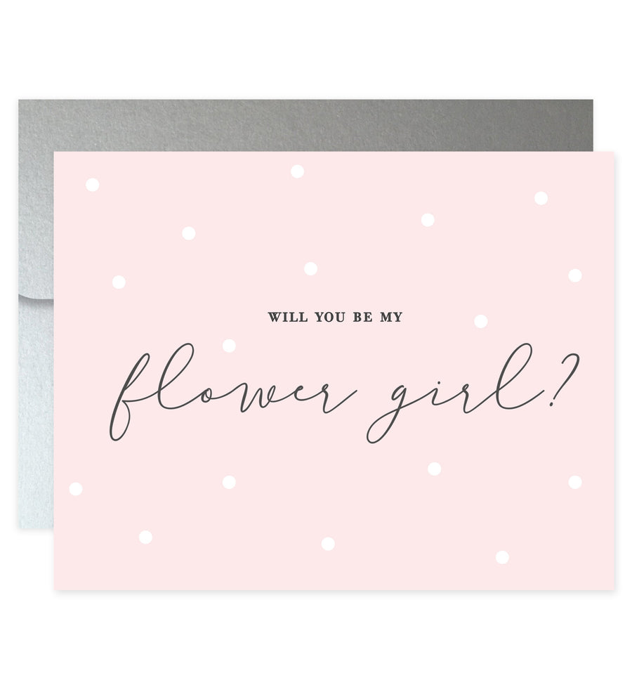Will You Be My Bridesmaid? Blush Pink Card | Ellie