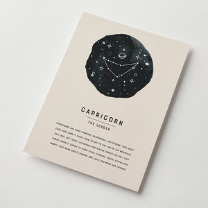 Capricorn Zodiac Sign Art Print