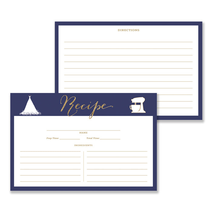 Elegant Wedding Dress Navy Bridal Shower Invitations with Chic White and Gold Accents by Digibuddha