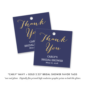Navy Bridal Shower Invitations with Dress | Carly