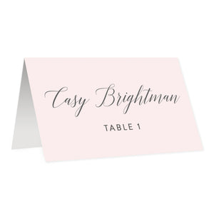 Blush Pink Place Cards | Casy