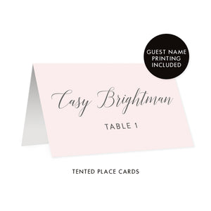 Blush Pink Place Cards | Casy
