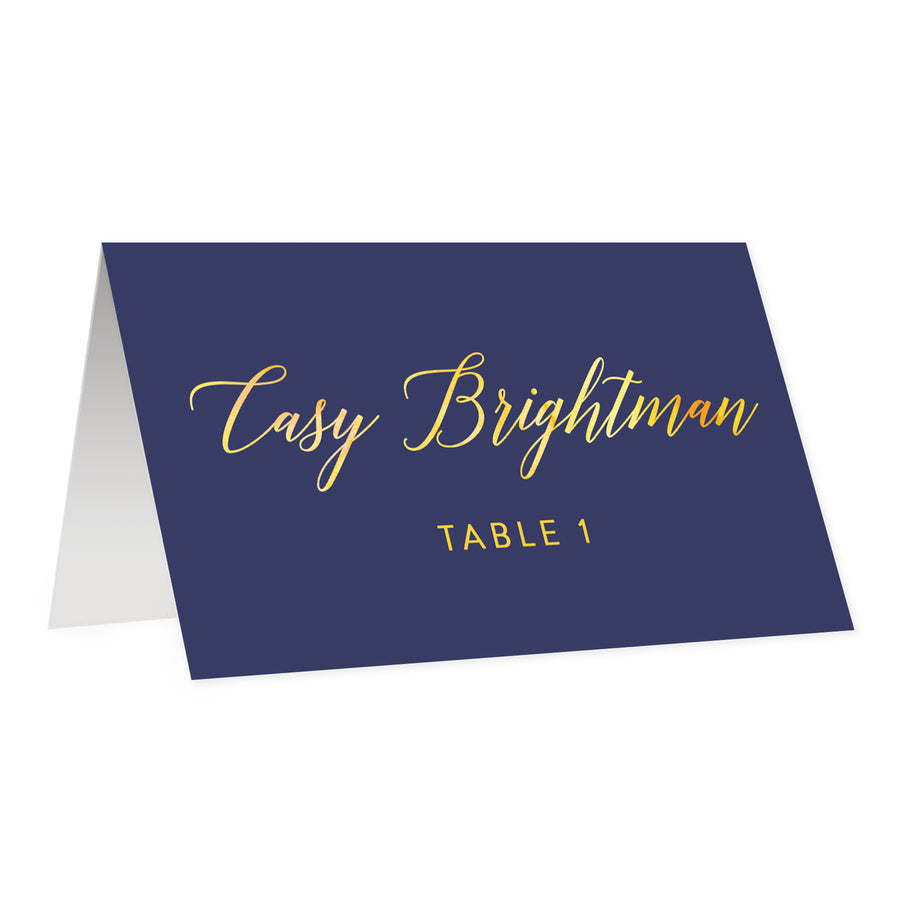 Navy + Gold Place Cards | Casy
