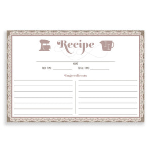 Lace Recipe Cards |  Chloe Buralp