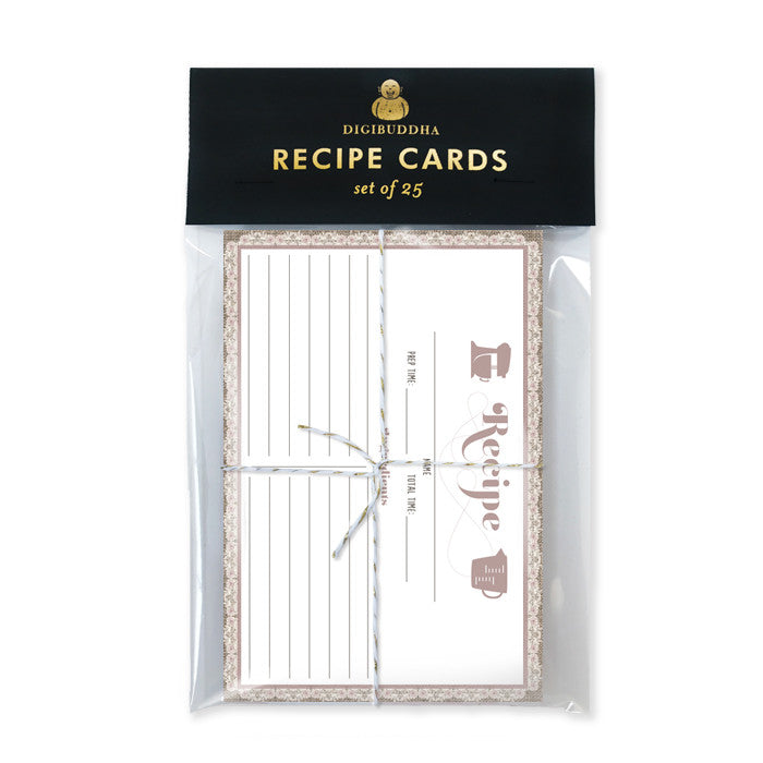 Lace Recipe Cards |  Chloe Buralp