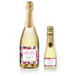 Load image into Gallery viewer, &quot;Christy&quot; Floral + Navy Stripe Bridesmaid Proposal Champagne Labels
