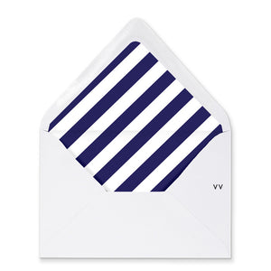 "Courtney" Navy Stripe Envelope Liners