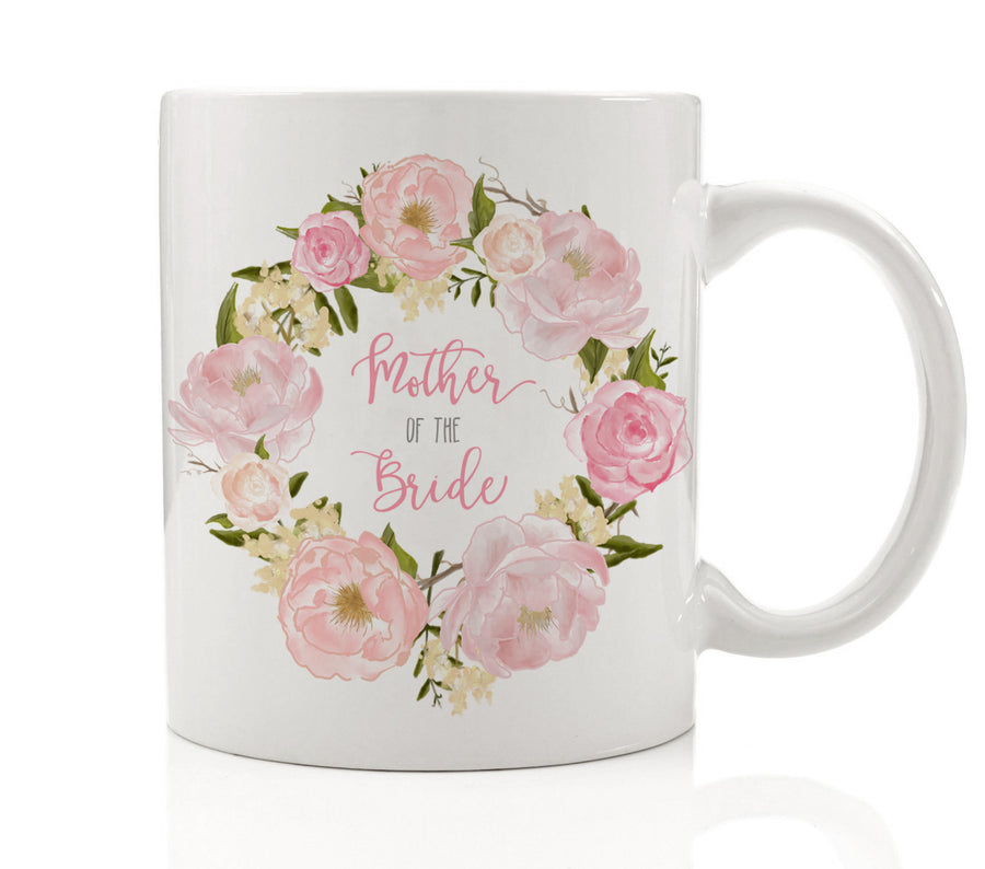 Pink Peonies Mother of the Bride Mug