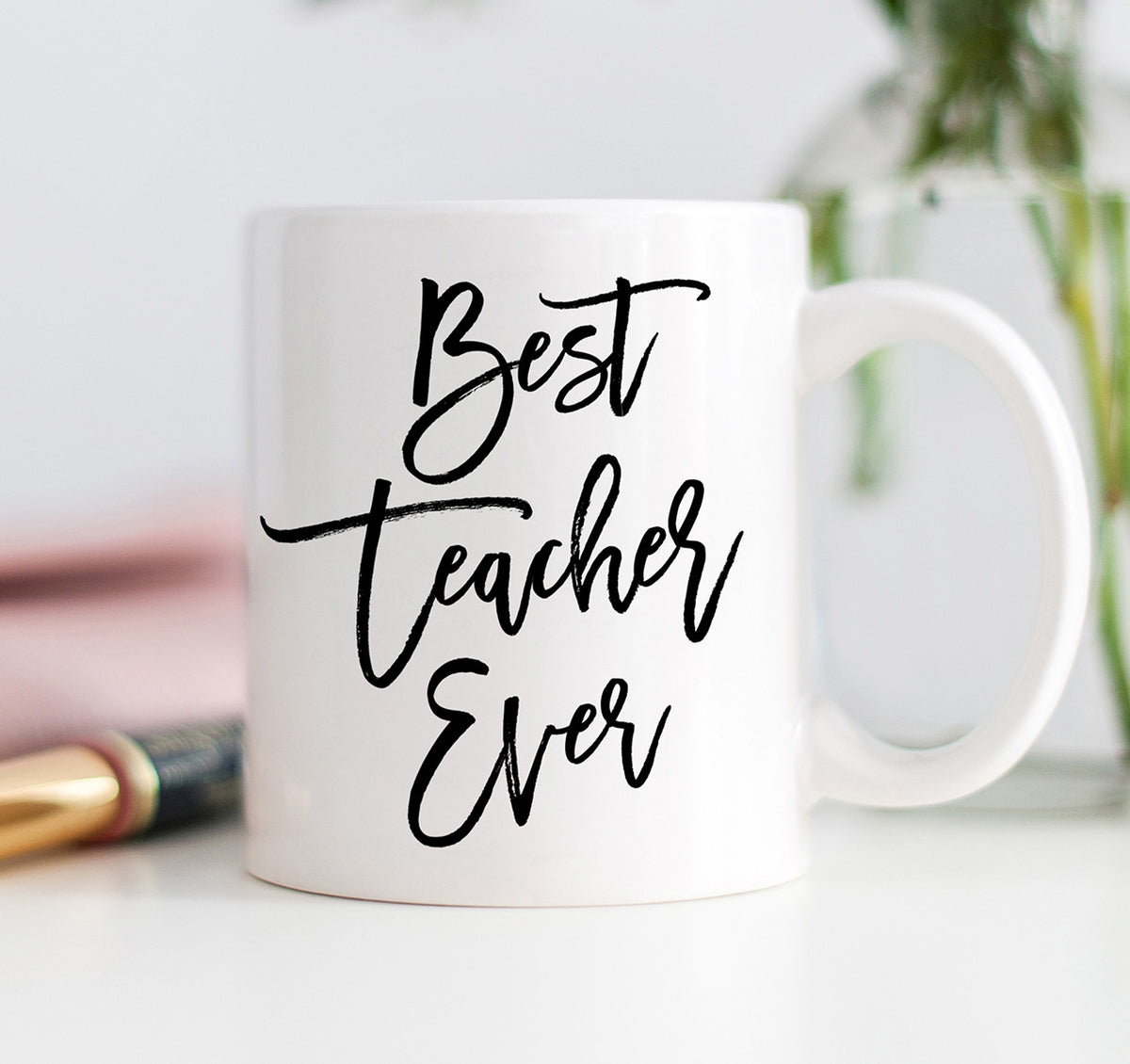 Best Teacher Ever Mug Gift for Elementary Teachers by Digibuddha