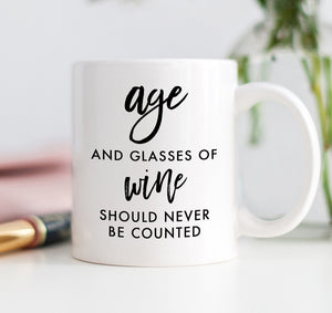 Age and Wine Mug
