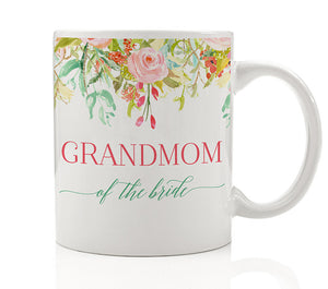 Floral Grandmom of the Bride Mug