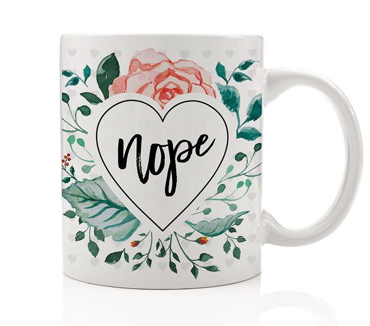 Floral Nope Mug