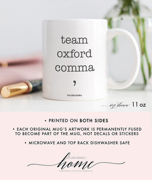 Team Oxford Comma Mug