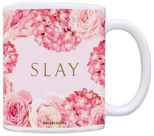 Pink Floral Slay Mug