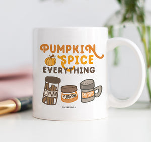 Pumpkin Spice Ingredients Mug